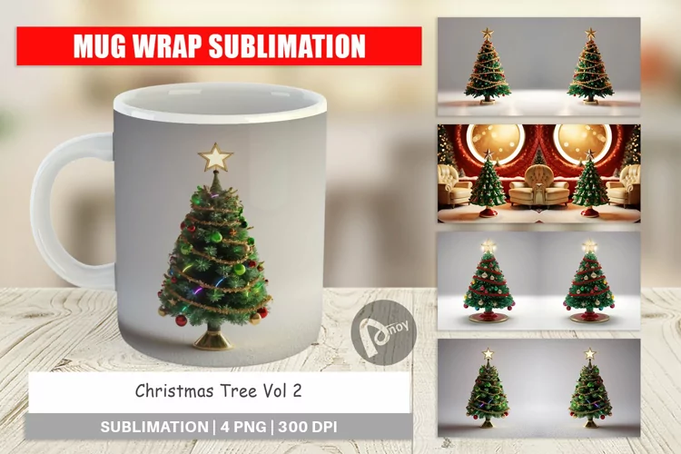 Mug Wrap Christmas Tree