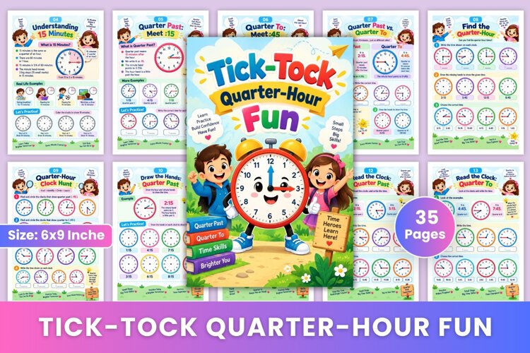 Tick-Tock Quarter-Hour Fun example image 1