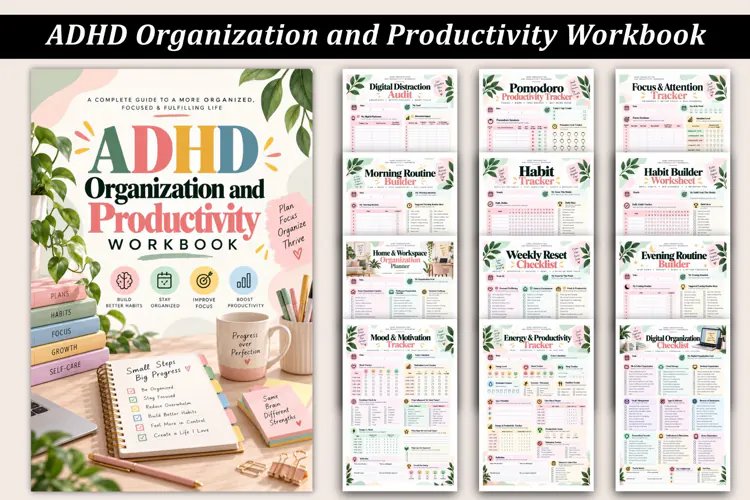 ADHD Organization and Productivity Workbook