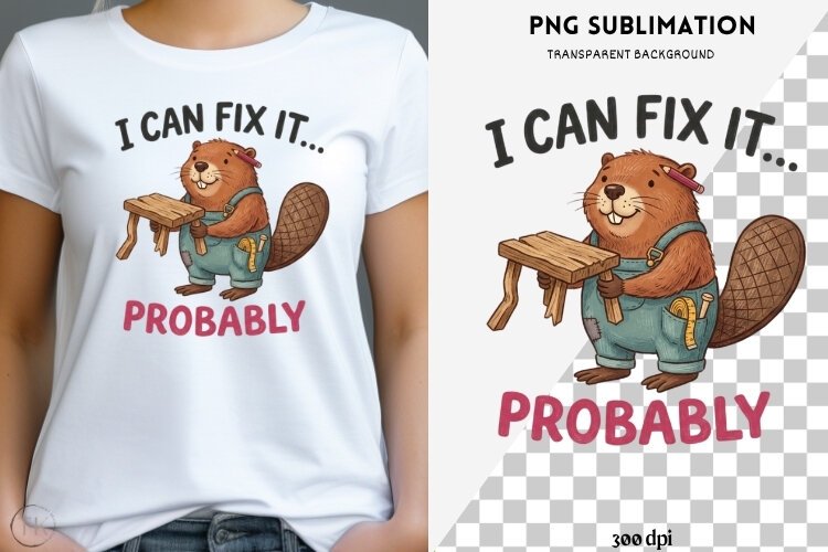 Funny Animal quote png design for T-shirts example image 1