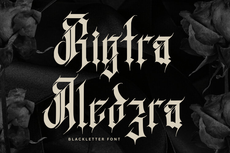 Rigtra Aledzra - Dark Gothic Font example image 1