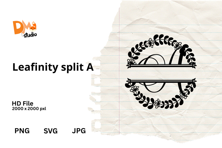 Floral Monogram Letter Svg Image 20