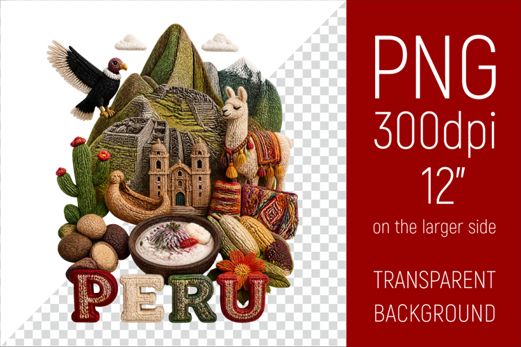 Peru Travel Landmark | National Culture Illustration