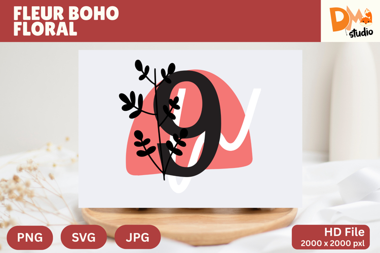 Boho Floral Svg Image 3