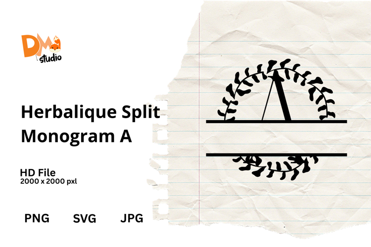 Herbalique Split Monogram