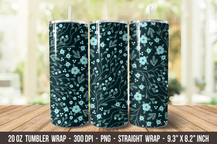 Disty Floral Tumbler Wrap | 20 oz Tumbler Wrap