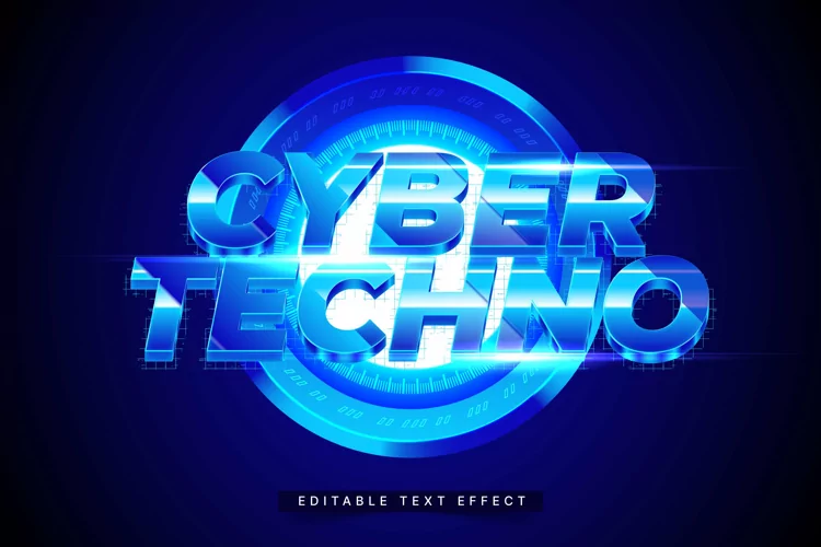 Editable Text Effect for Illustrator. Vector Graphic styles