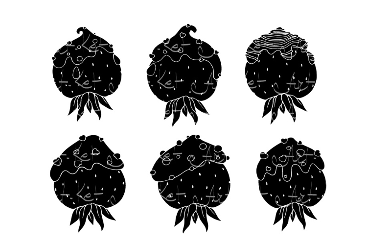 Chocolate Covered Strawberries Clipart  Image 2