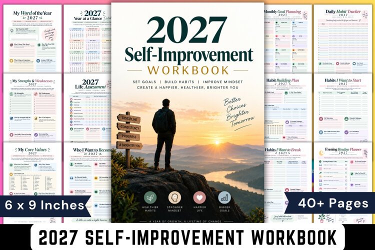 2027 Self-Improvement Workbook example image 1