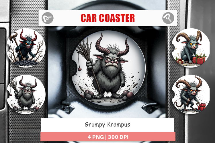 Car Coaster Grumpy Krampus