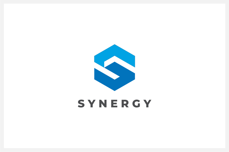 Hexagon Letter S Logo Design Vector Template