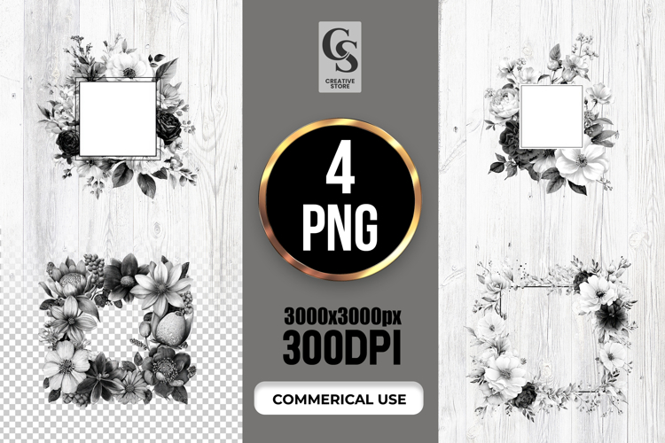 Floral Border Png Image 3