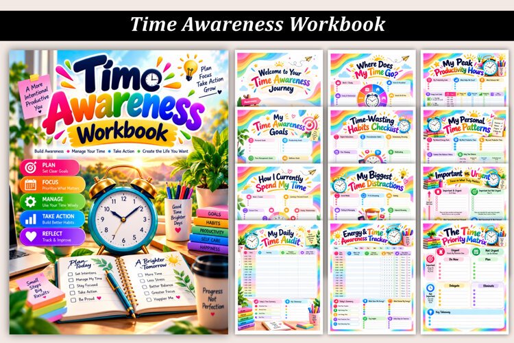 Time Awareness Workbook example image 1