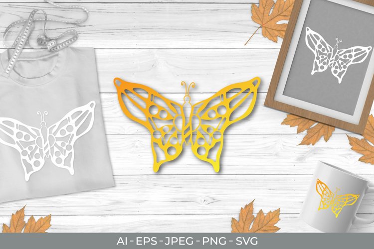 Butterfly Card Svg Image 8