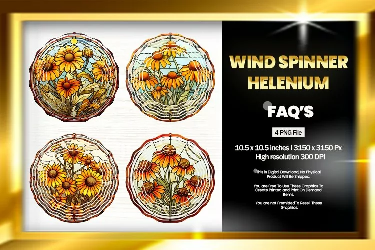Helenium Wind Spinner Sublimation - 04 Variations