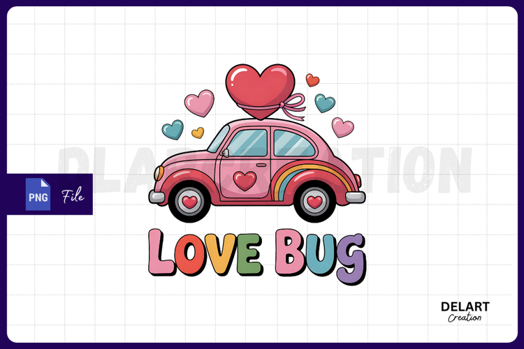 Valentine’s Day PNG, Love Bug PNG Design