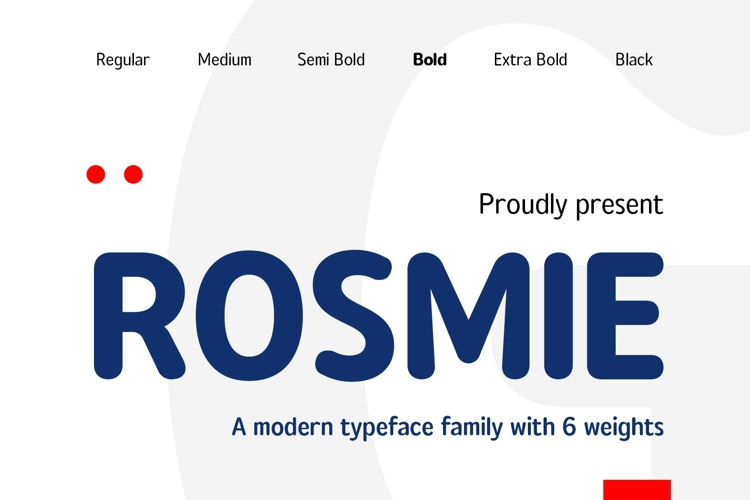Rounded Sans Family - Rosmie