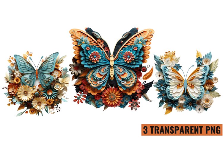 Watercolor Butterfly Clipart Image 4