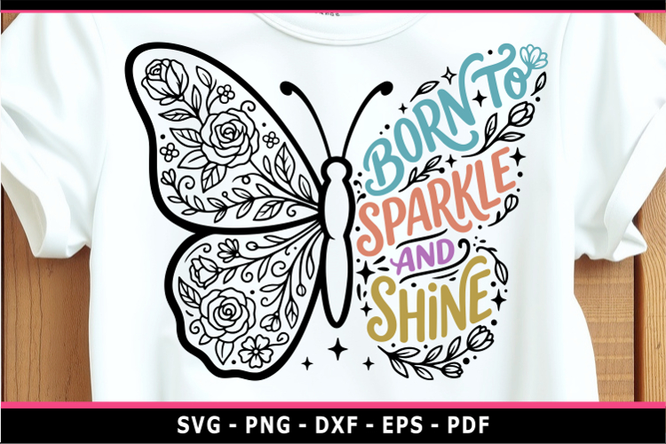 Born to sparkle and shine, Motivational quotes, Boho flowers