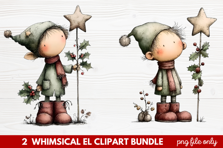 Cute Elf Clipart Image 20