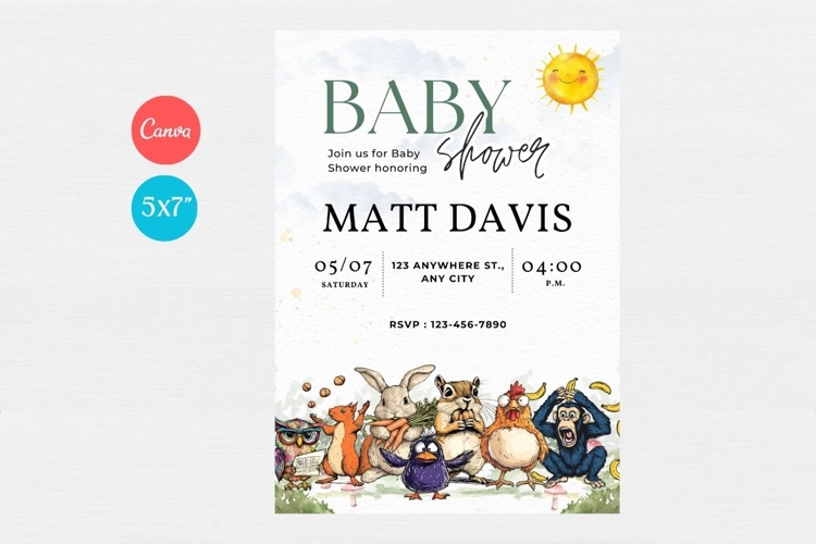 Baby Shower Invitation Template 300