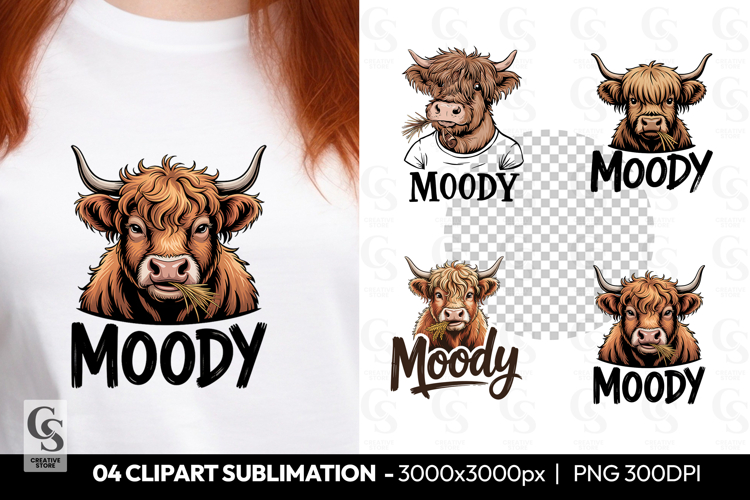 Highland Cow Clipart Image 3