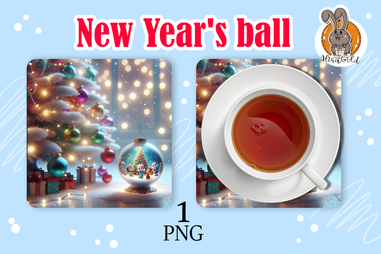 Christmas tree ball, stand for hot food