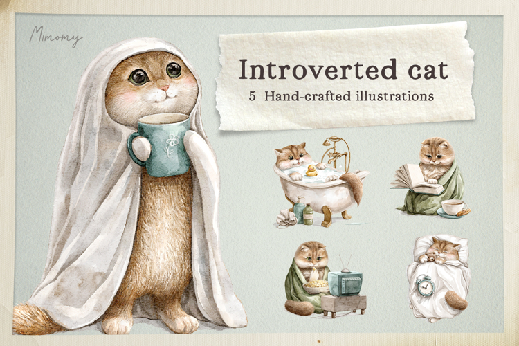 Introverted cat