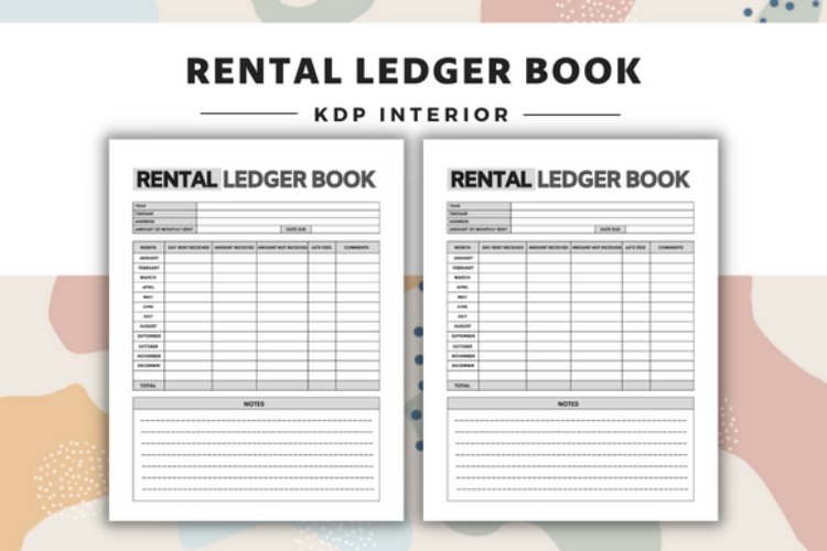 Rental Ledger Book Interior