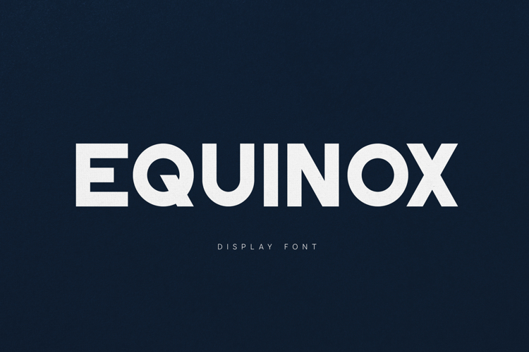 Eqinox Bold Modern Display Font