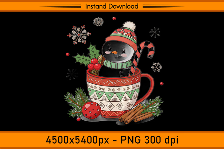 Christmas Snowman Clipart Image 6