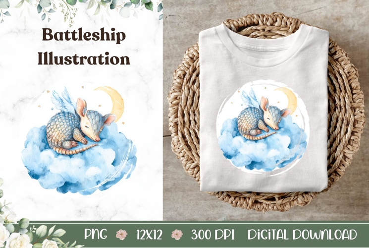 Battleship Illustration, Cartoon Animal PNG, Moon PNG