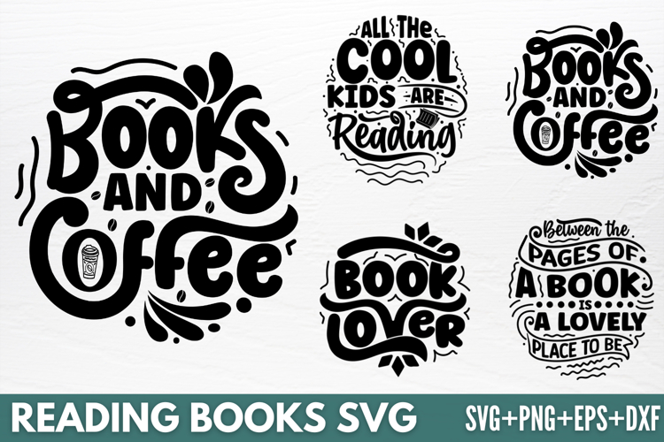Reading Books SVG
