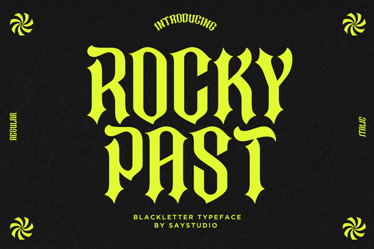 Rocky Past - Blackletter Display Font