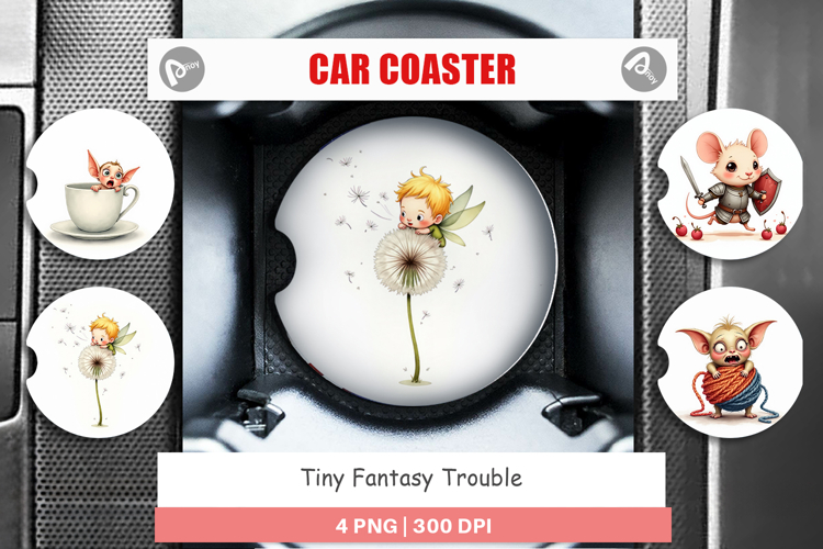 Car Coaster Sublimation Template  Image 6