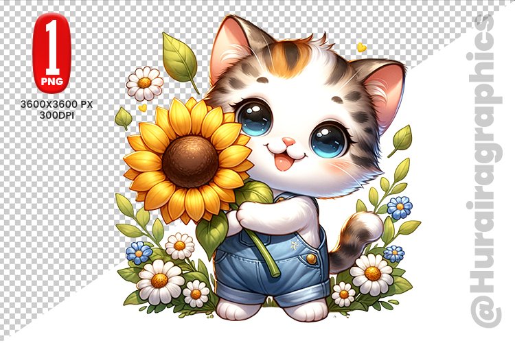 Cute Cat Clipart Image 18