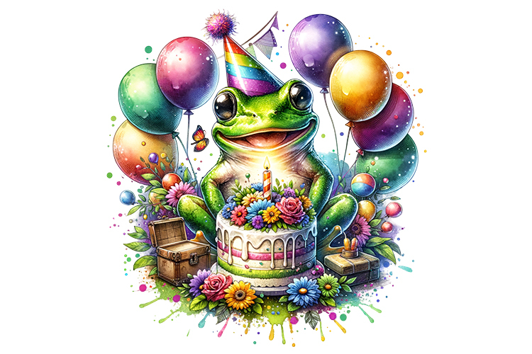Cute Frog Clipart Image 11