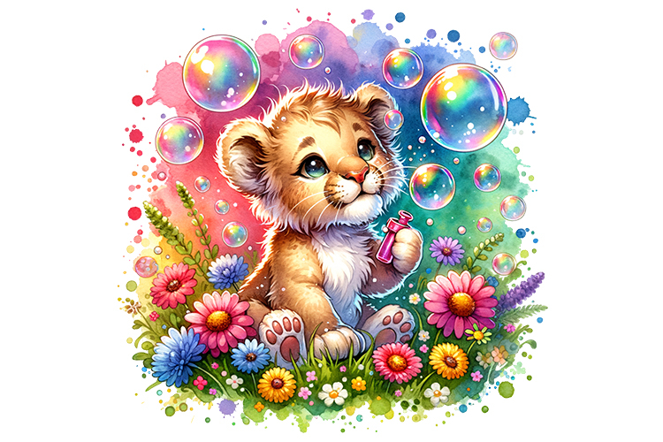 Cute Lion Clipart Image 10
