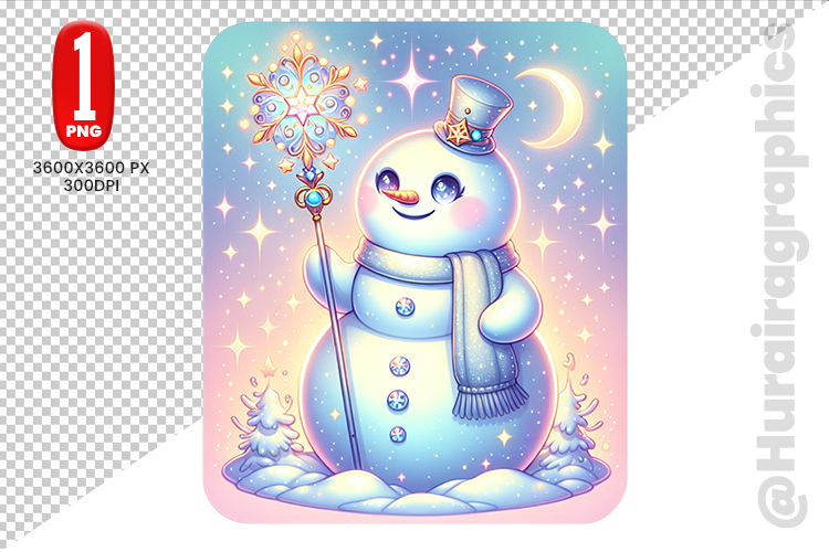 Snow Men Clipart- PNG File
