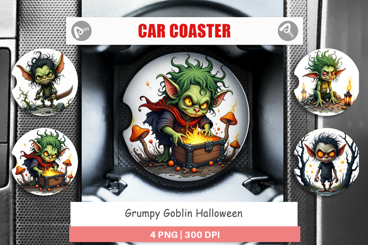 Car Coaster Grumpy Goblin
