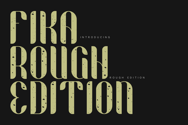 Fika Rough Edition Vintage Scandinavian Display Font