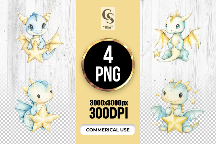 Cute Dragon Clipart Image 6