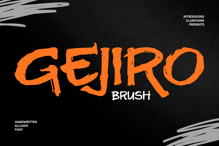 Gejiro Brush - Handwritten Logo Font