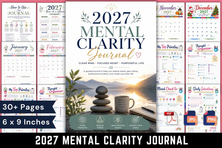 2027 Mental Clarity Journal example image 1