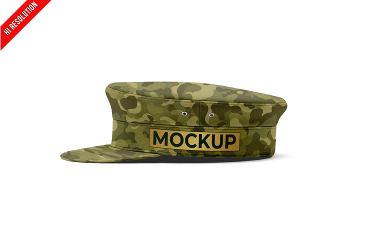 Military Cadet Cap Side View