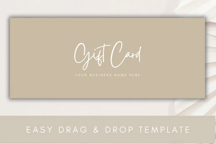 Editable Gift Certificate Template