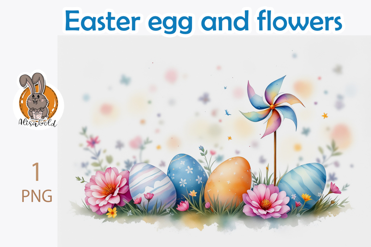 Easter eggs, flower, pattern