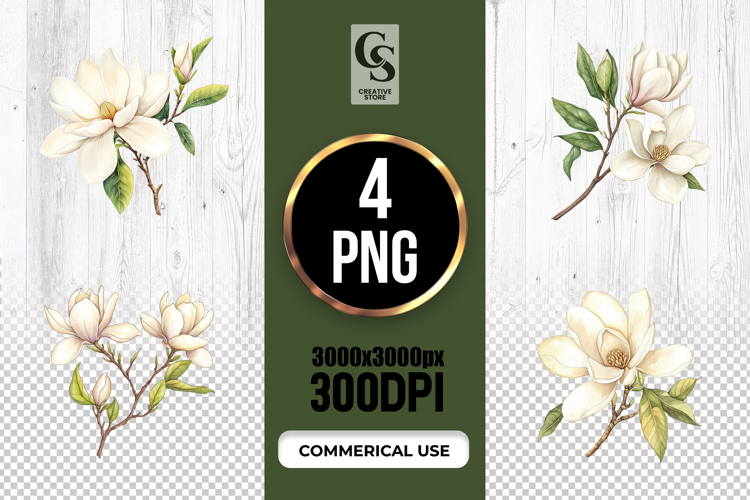 Magnolia Clipart Image 3