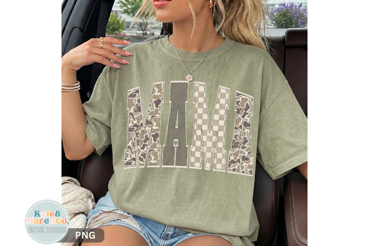 Camo Mama PNG | Camouflage Mama PNG | Mother's Day PNG