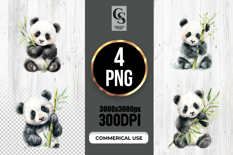 Cute Panda Clipart Image 2